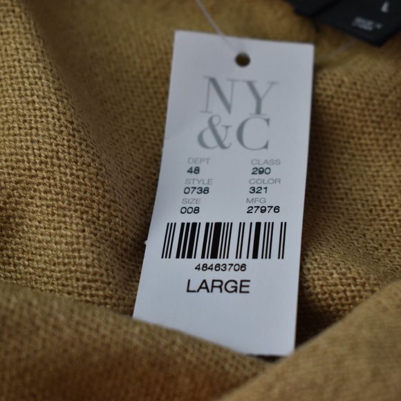 New York & Company Tan Open Sweater - Picture 5 of 6